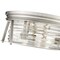 Z-Lite Cape Harbor 3 Light Flush Mount, Brushed Nickel & Clear 491F3-BN - alternate 2